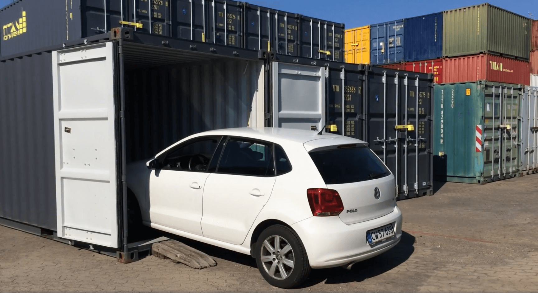 TITAN Containers Self storage VW Polo Car