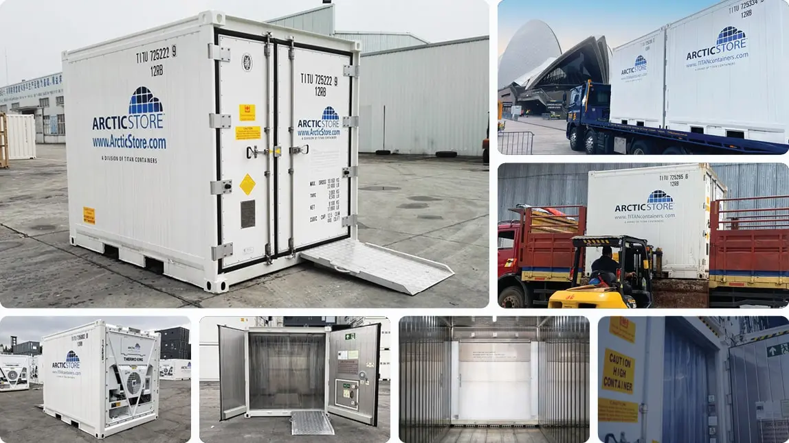 10ft ArcticStore Kølecontainer - Køleopbevaring til udlejning