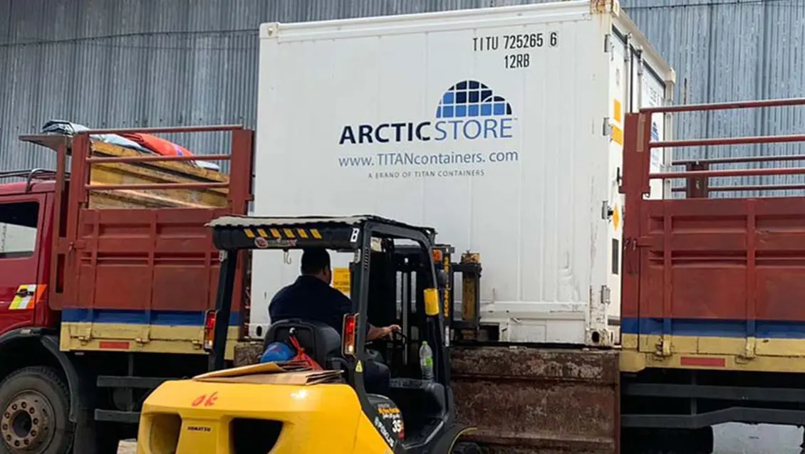 10ft ArcticStore Kølecontainer - Køleopbevaring til udlejning