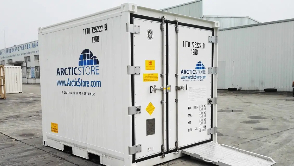 10ft ArcticStore Kølecontainer - Køleopbevaring til udlejning