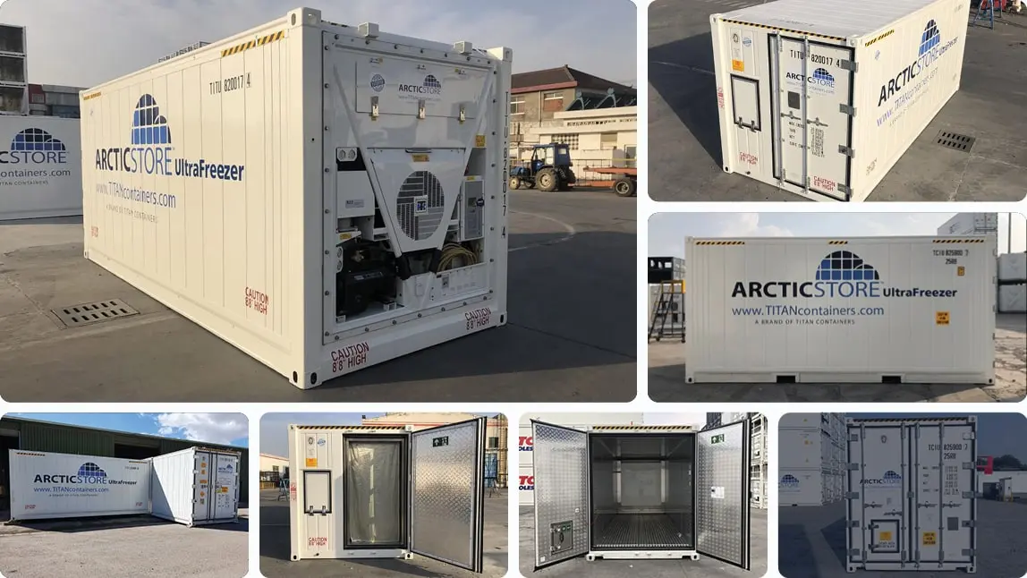 20ft Arctic UltraFreezer - Frysecontainer til udlejning
