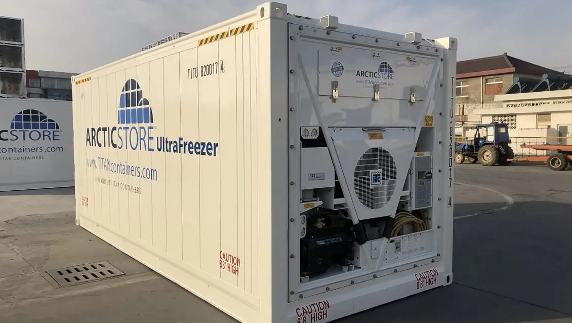 20ft Arctic UltraFreezer - Frysecontainer til udlejning