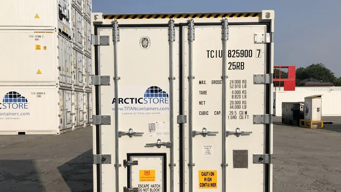 20ft Arctic UltraFreezer - Frysecontainer til udlejning