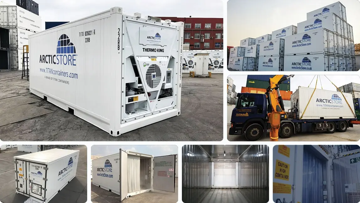 20ft ArcticStore køleopbevaringsløsninger til udlejning - kølecontainere