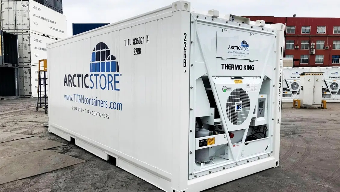 20ft ArcticStore køleopbevaringsløsninger til udlejning - kølecontainere