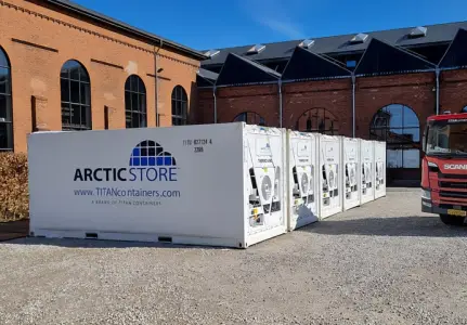 ArcticStore Køleopbevaring – 20-fods køle-/frysecontainere til leje