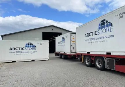 ArcticStore Køleopbevaring – 20-fods køle-/frysecontainere til leje