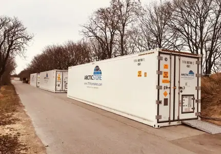 ArcticStore Køleopbevaring – 40-fods køle-/frysecontainere til leje
