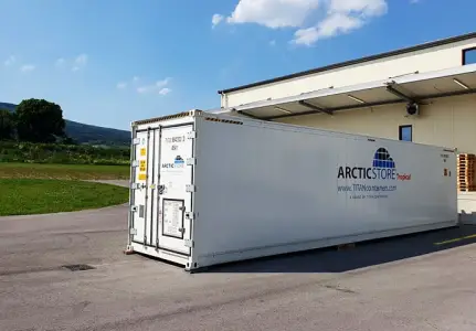ArcticStore Køleopbevaring – 40-fods køle-/frysecontainere til leje