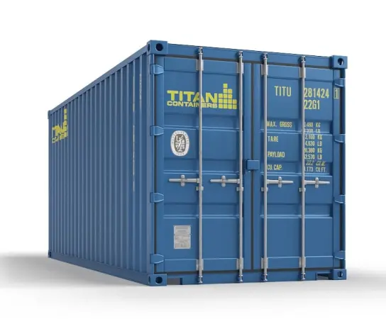 Batteriopbevaring i 20-fods container