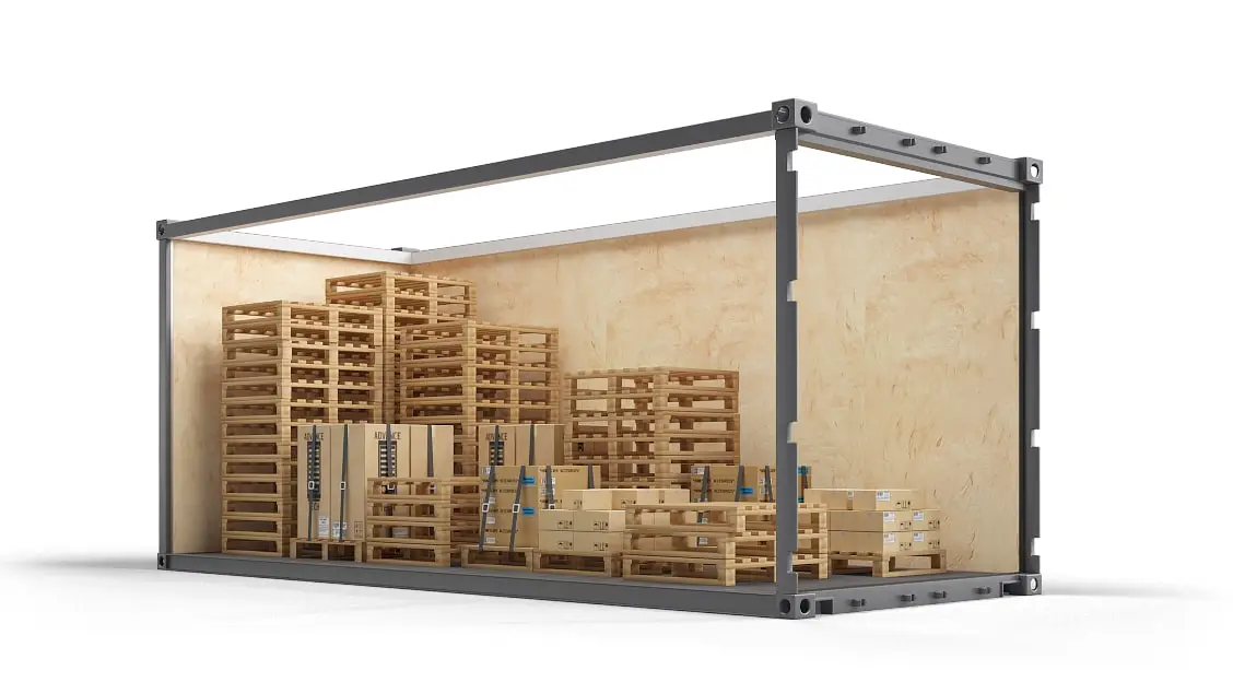 Self Storage i Solrød Strand 20 fod isoleret