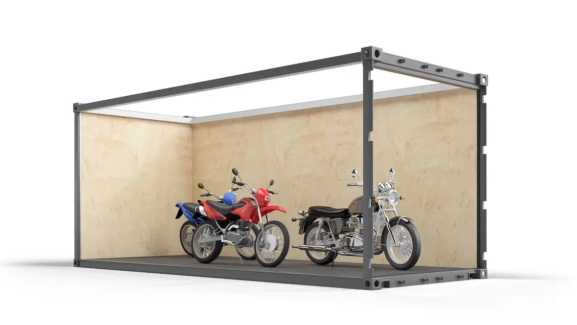 Self Storage i Solrød Strand 20 fod isoleret