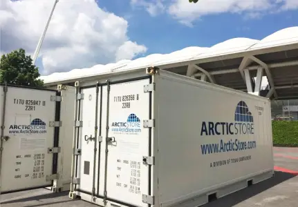 ArcticStore Køleopbevaring – 20-fods køle-/frysecontainere til leje