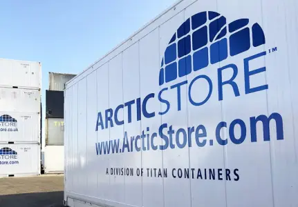 ArcticStore Køleopbevaring – 40-fods køle-/frysecontainere til leje