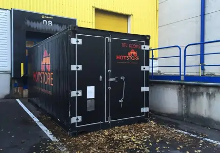 HotStore Varmeopbevaring – 20-fods opvarmede opbevaringscontainere til leje