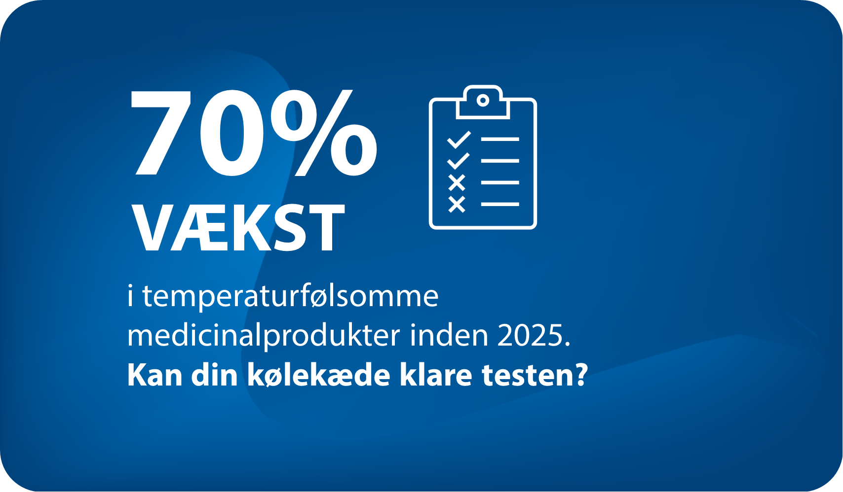 Køleopbevaring til medicinalindustrien