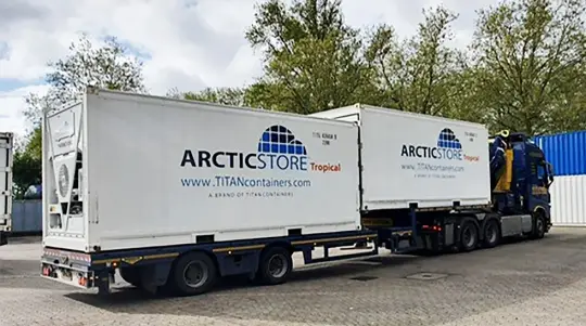 ArcticStore-kølecontainere til en tysk messe