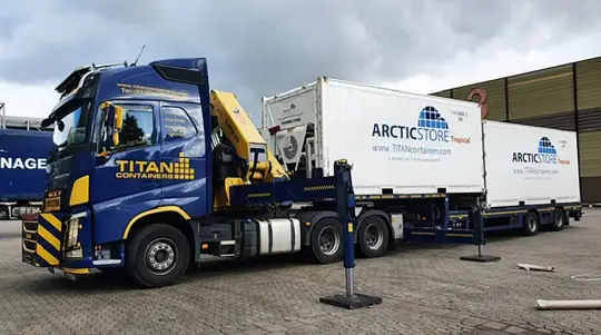 ArcticStore-kølecontainere til en tysk messe