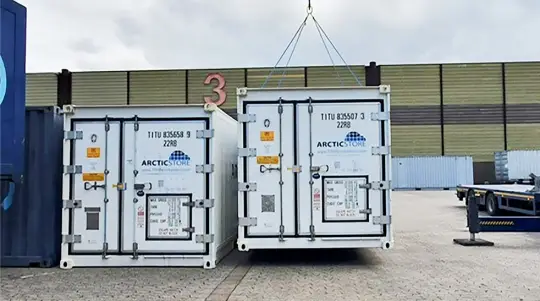 ArcticStore-kølecontainere til en tysk messe
