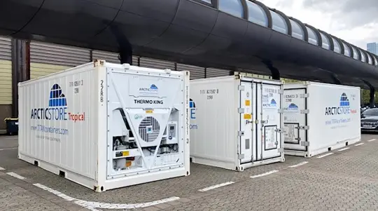 ArcticStore-kølecontainere til en tysk messe