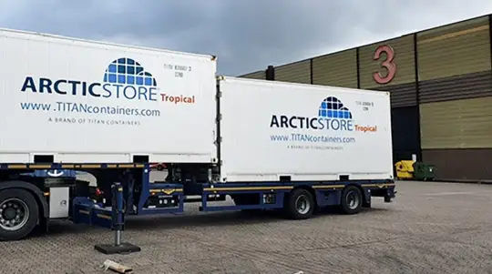 ArcticStore-kølecontainere til en tysk messe