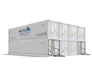 Arctic MegaStore højkapacitets modulær kølelagerløsning fra Titan Containers