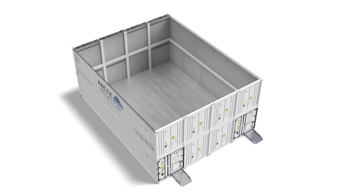 Arctic MegaStore højkapacitets modulær kølelagerløsning fra Titan Containers