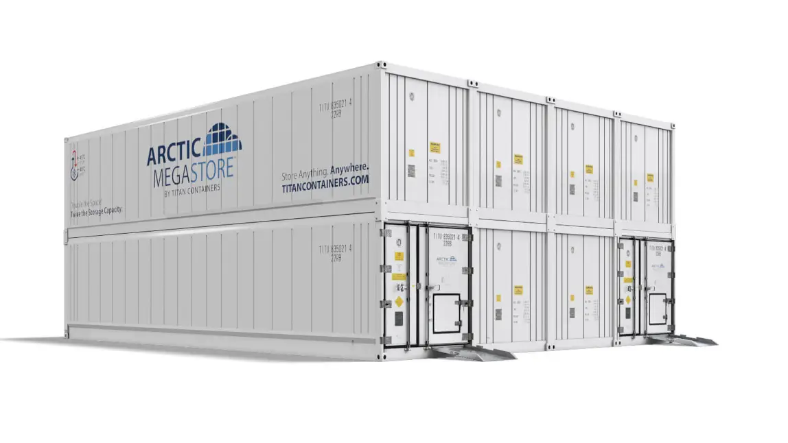 Arctic MegaStore højkapacitets modulær kølelagerløsning fra Titan Containers